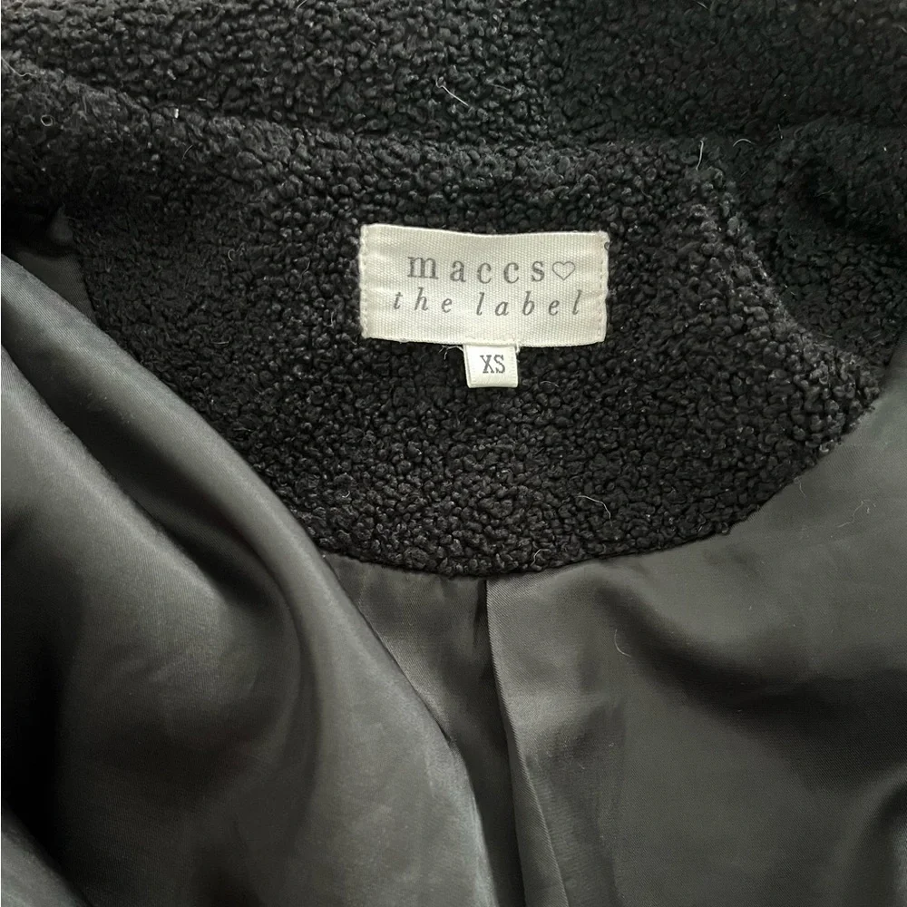 Maccs ❤️ the label/ Sherpa Teddy jacket/ Snap buttons/ Oversized/ Size US XS - Picture 9 of 12
